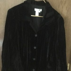 Coldwater Creek Velvet Jacket